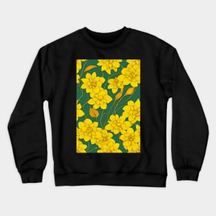 Beautiful Stylized Yellow Flowers, for all those who love nature #181 Crewneck Sweatshirt